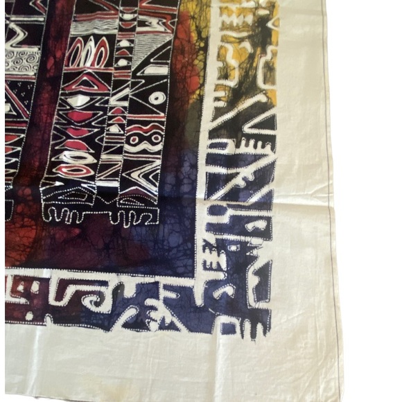 Original Abstract African Art Print on Textile - Picture 8 of 9